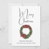  stijlvol kerstfeest feestdagenkaart (Voorkant)