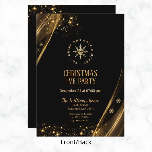 Stijlvol kerstfeest kaart