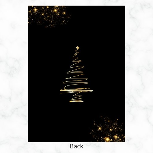 Stijlvol kerstfeest kaart