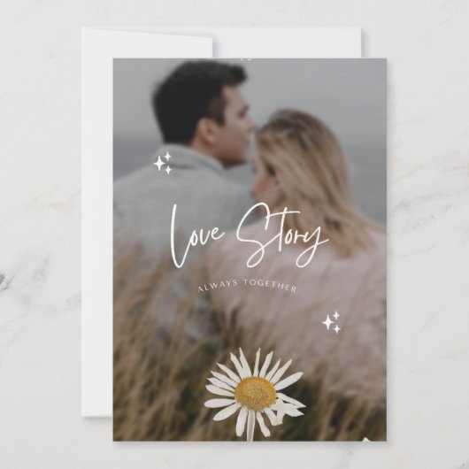 Stijlvol kerstfeest | Minimaal fun Couple Photo Me Kaart (Voorkant)