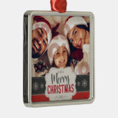 Stijlvol kerstfeest | Minimale foto van de Fun-ser Metalen Ornament (Rechts)