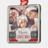 Stijlvol kerstfeest | Minimale foto van de Fun-ser Metalen Ornament (Links)