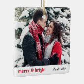 Stijlvol kerstfeest | Moderne versiering Keramisch Ornament (Rechts)