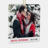 Stijlvol kerstfeest | Moderne versiering Keramisch Ornament (Rechts)