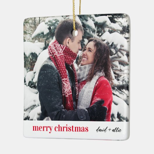 Stijlvol kerstfeest | Moderne versiering Keramisch Ornament (Links)