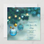 Stijlvol kerstfeest Nieuwjaar Kaart (Voorkant)