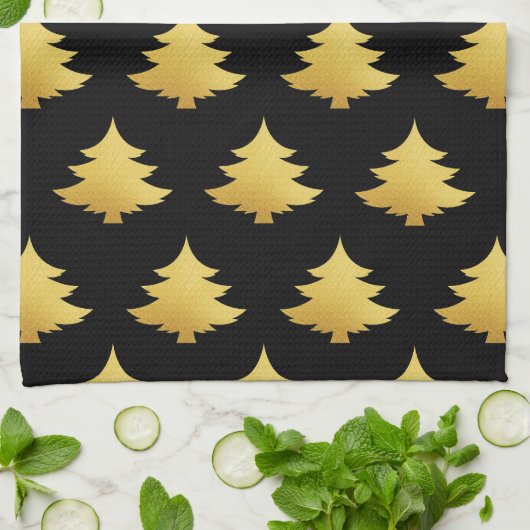 Stijlvol kerstfeest theedoek (Gevouwen)