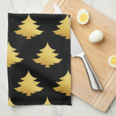 Stijlvol kerstfeest theedoek (Quarter Fold)