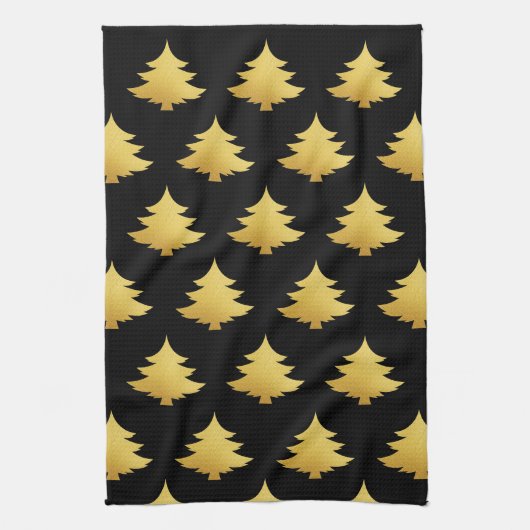 Stijlvol kerstfeest theedoek (Verticaal)