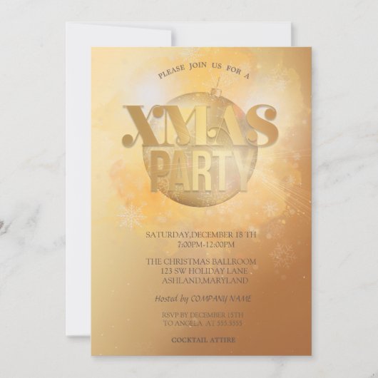 Stijlvol kerstfeest voor kerstfeest kaart (Voorkant)