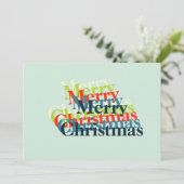 Stijlvol kerstfotosjabloon feestdagenkaart (Staand voorkant)