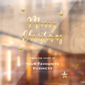 Stijlvol kerstgoud met metaal raamsticker (Vel 2)