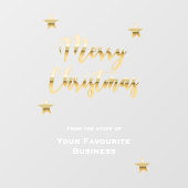 Stijlvol kerstgoud met metaal raamsticker (Vel)