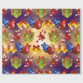 Stijlvol kerstinpakpapier cadeaupapier (Vlak)