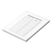 Stijlvol Kerstlijst Notitieblok (Linkerzijde)