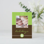 STIJLVOL KERSTMIS BRIEFKAART :: stripedstitch 6P (Staand voorkant)