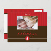 STIJLVOL KERSTMIS BRIEFKAART :: stripesteek 5L (Voorkant / Achterkant)