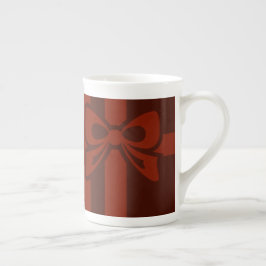 Stijlvol kerstrood bord Detail Bone China Mok