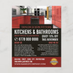 Stijlvol keukenontwerp, keuken- en badkamer Fitter Flyer<br><div class="desc">Stylish Kitchen Design,  Kitchen & Bathroom Fitter Company Adverteren Flyer door de winkel van het Visitekaartje.</div>
