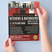 Stijlvol keukenontwerp, keuken- en badkamer Fitter Flyer (Hand)