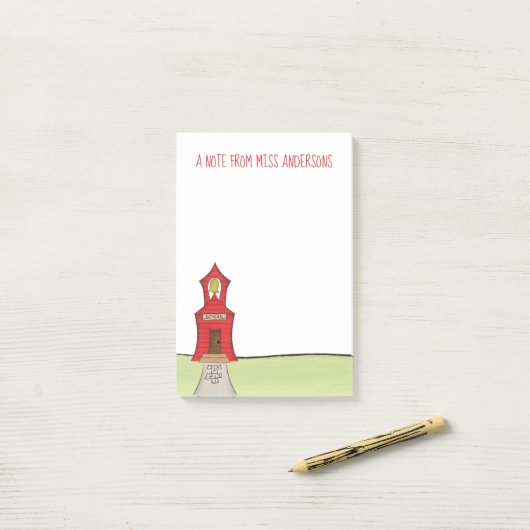 Stijlvol klaslokaal van de leerschool post-it® notes (Op bureau)