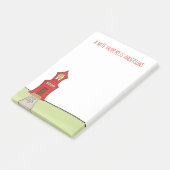 Stijlvol klaslokaal van de leerschool post-it® notes (Schuin)