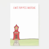 Stijlvol klaslokaal van de leerschool post-it® notes (Voorkant)