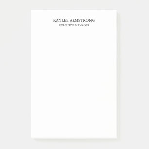 Stijlvol klassiek, eenvoudig wit post-it® notes
