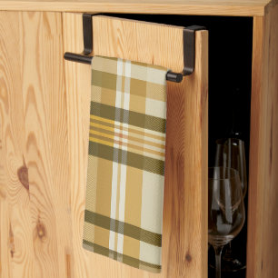 Stijlvol klassiek gouden en beige karostof theedoek
