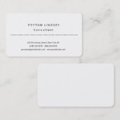 Stijlvol klassiek professioneel ontwerp visitekaartje (Voorkant / Achterkant)