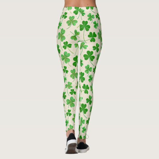 Stijlvol klaverblad leggings (Achterkant)