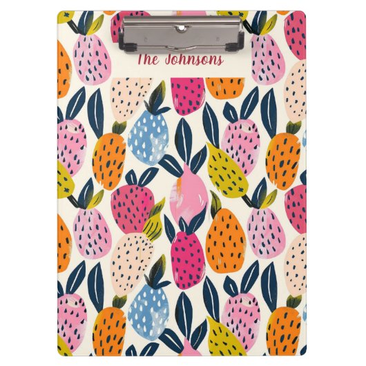 Stijlvol klembord, fruitontwerp, duurzaam) klembord (Voorkant)