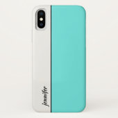 Stijlvol kleurenblok met Jouw naam Case-Mate iPhone Case (Achterkant)