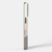 Stijlvol Kleurenblok Streepjespatroon met Monogram Case-Mate iPhone Case (Achterkant / Rechts)