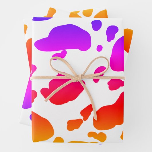 Stijlvol kleurenpatroon Pop Inpakpapier Vel (In situ)
