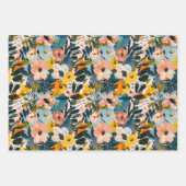 Stijlvol kleurrijk Abstract botanisch kunstpatroon Inpakpapier Vel (Voorkant)