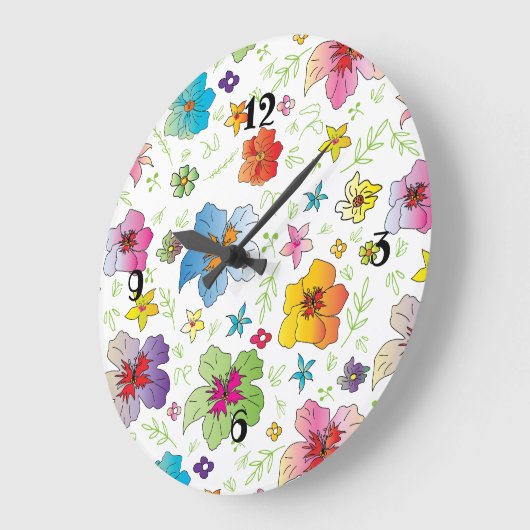 Stijlvol, kleurrijk ontwerp van het ventilatorpatr grote klok (Hoek)