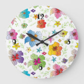 Stijlvol, kleurrijk ontwerp van het ventilatorpatr grote klok (Voorkant)