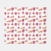 Stijlvol, kleurrijk Zee leven onderwaterpatroon Fleece Deken (Voorkant (Horizontaal))