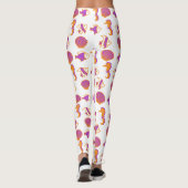 Stijlvol, kleurrijk Zee leven onderwaterpatroon Leggings (Achterkant)