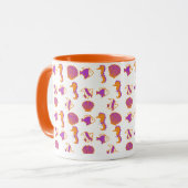 Stijlvol, kleurrijk Zee leven onderwaterpatroon Mok (Voorkant links)