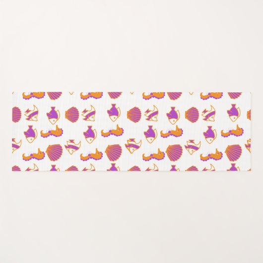 Stijlvol, kleurrijk Zee leven onderwaterpatroon Yogamat (Voorkant (horizontaal))