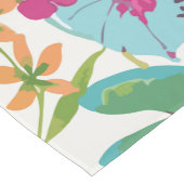 Stijlvol kleurrijk zomer tropisch bloemmotief korte tafelloper (Hoek)
