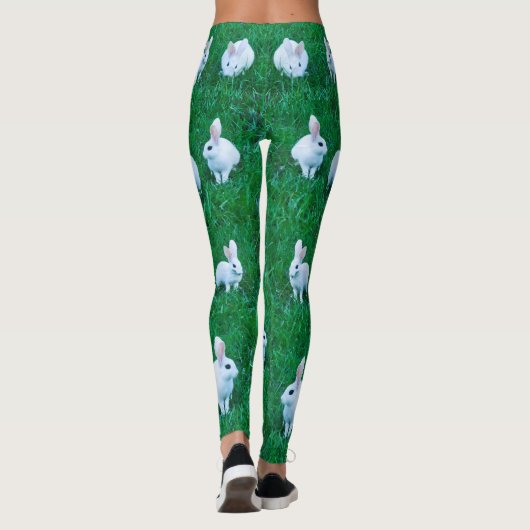 Stijlvol konijnengras leggings (Achterkant)