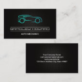 Stijlvol koolstofvezelpatroon van de Logo van de a Visitekaartje (Voorkant / Achterkant)