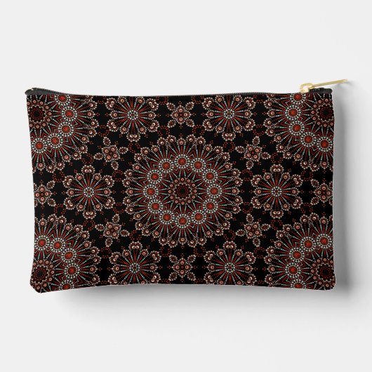 Stijlvol koperen en Rozen gouden Mandala Dot Desig Etui (Achterkant)