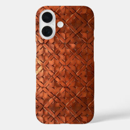 Stijlvol Koperen Tegels Ontwerp: Verhef Uw  iPhone 16 Hoesje