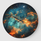 Stijlvol kosmisch sterrenstelsel grote klok (Voorkant)