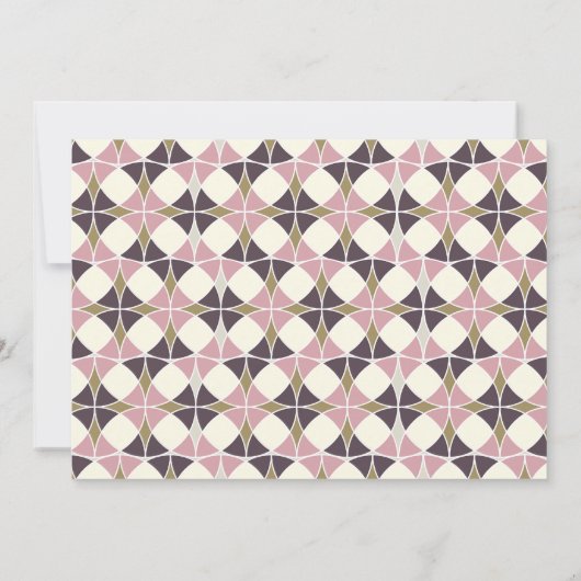 Stijlvol kunstartikel Deco Band Rehearsal Dinner W Kaart (Achterkant)