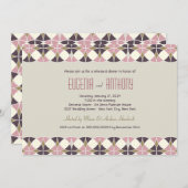 Stijlvol kunstartikel Deco Band Rehearsal Dinner W Kaart (Voorkant / Achterkant)